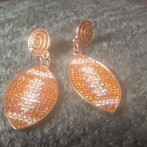 Game Day Football Dangle Earings